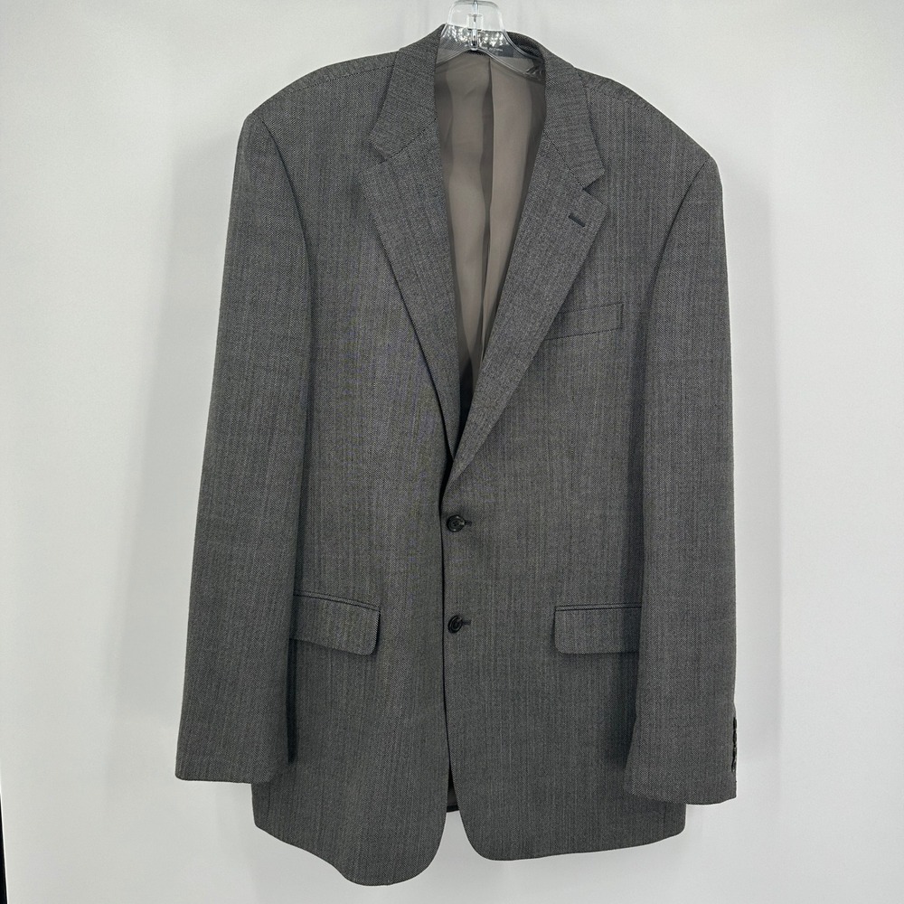 Lauren Ralph Lauren Mens  Herringbone‎ Wool Blazer Size 44XL Date Church Office